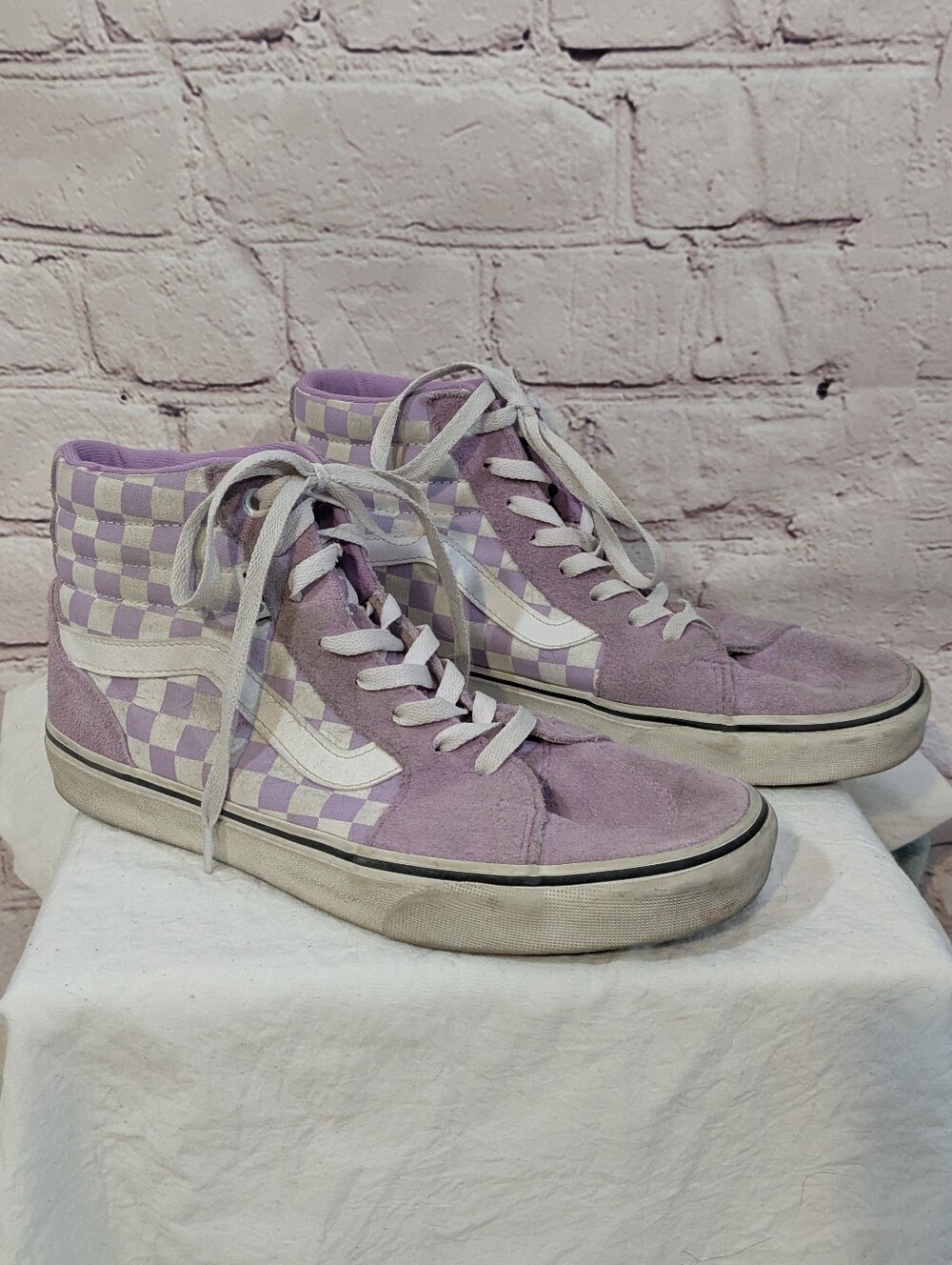 Vans Lavender Checkered High-Tops